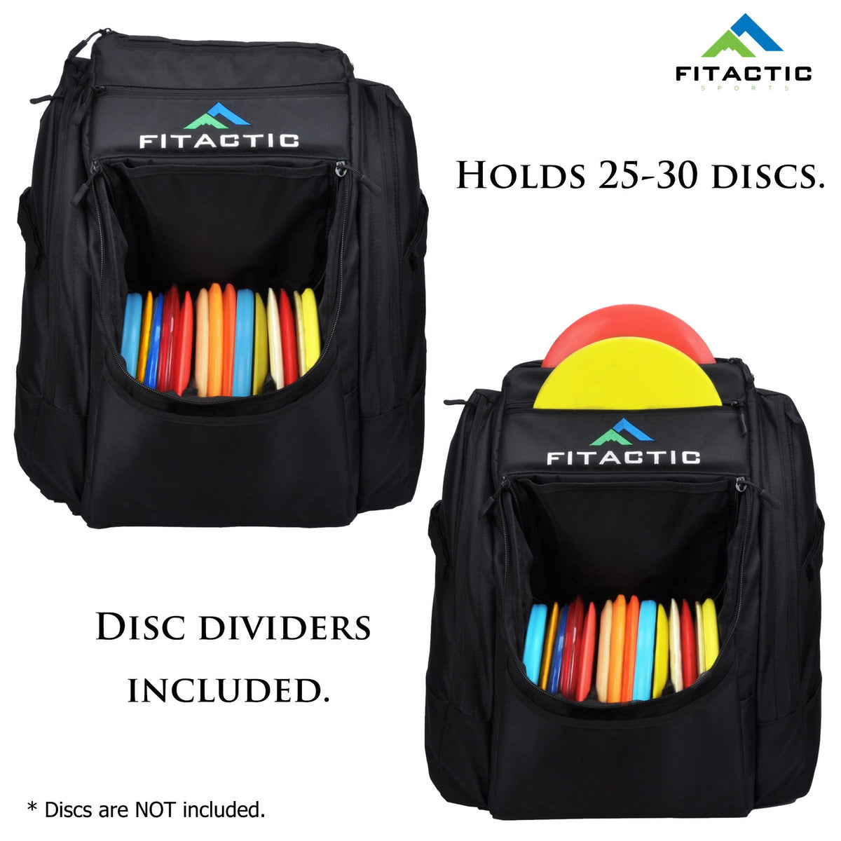 FITactic luxury frisbee bag disc capacity 25-30 discs for tournament trips