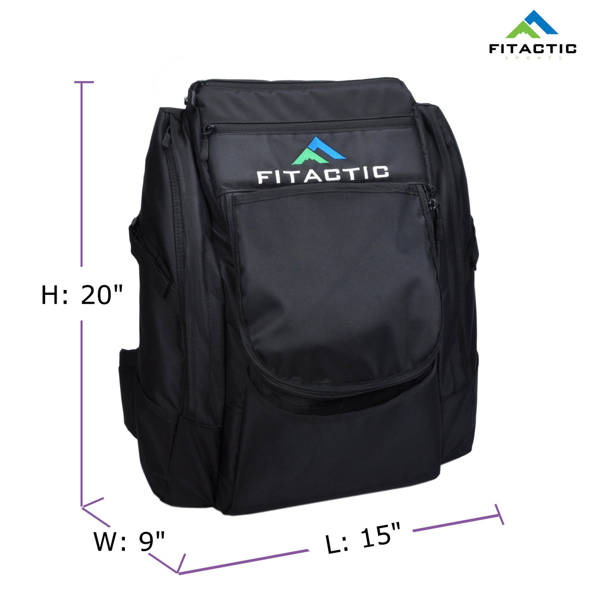 FITactic luxury frisbee bag storage pockets illustrate organized gear separation