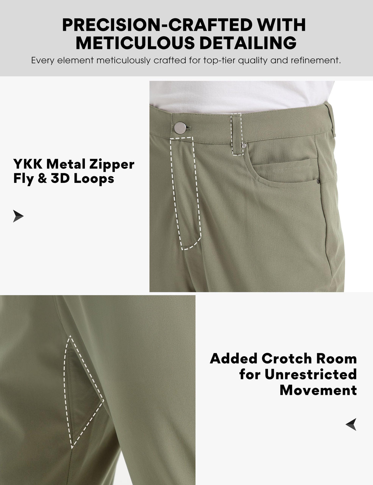 FitsT4 Sports wrinkle-resistant fabric keeps you crisp between rounds.