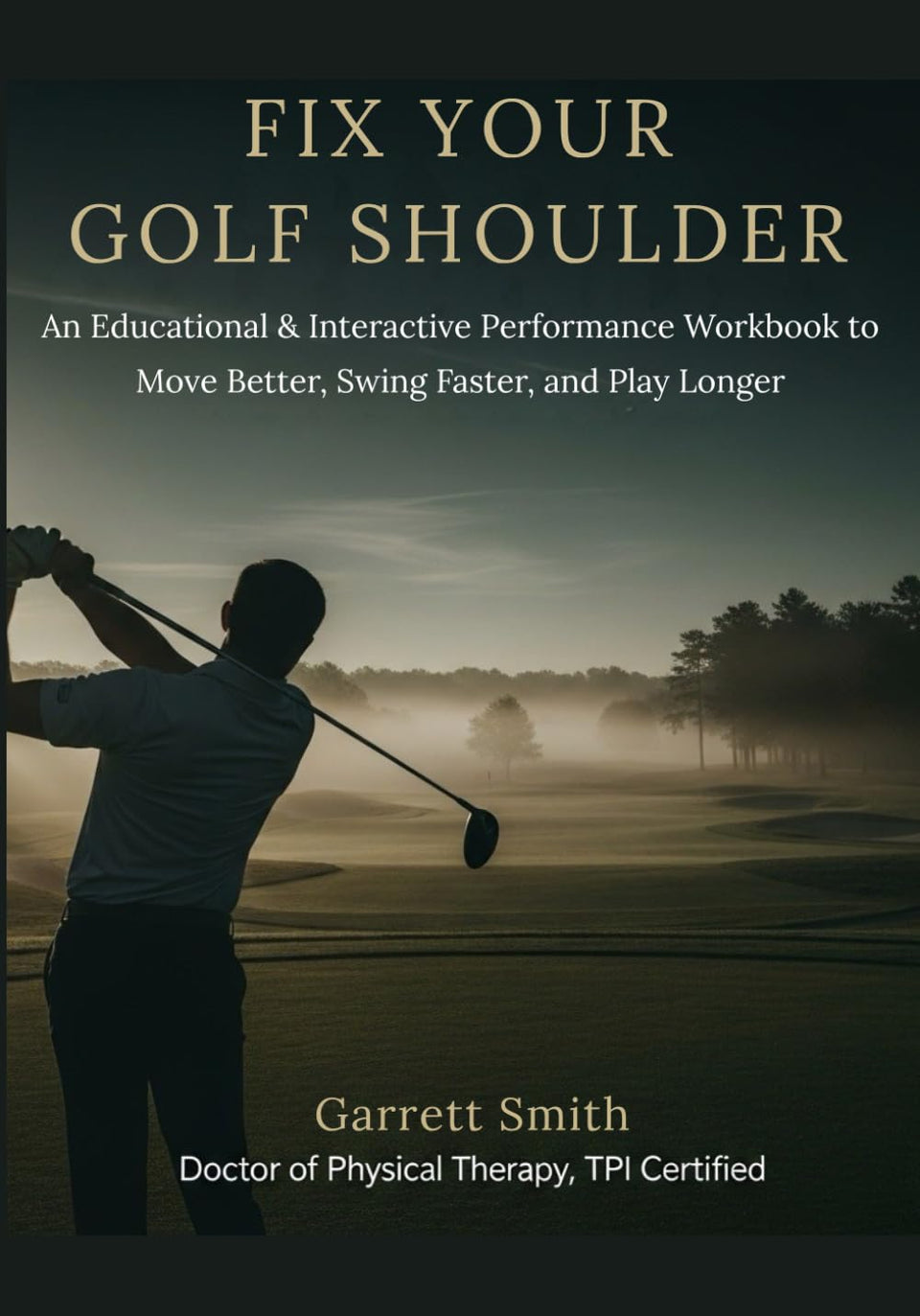 Fix Your Golf Shoulder cover featuring movement blueprint visuals for improved mobility on the course.