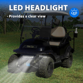 12V FIXHAWK LED headlight bar delivering bright, efficient illumination for night driving.