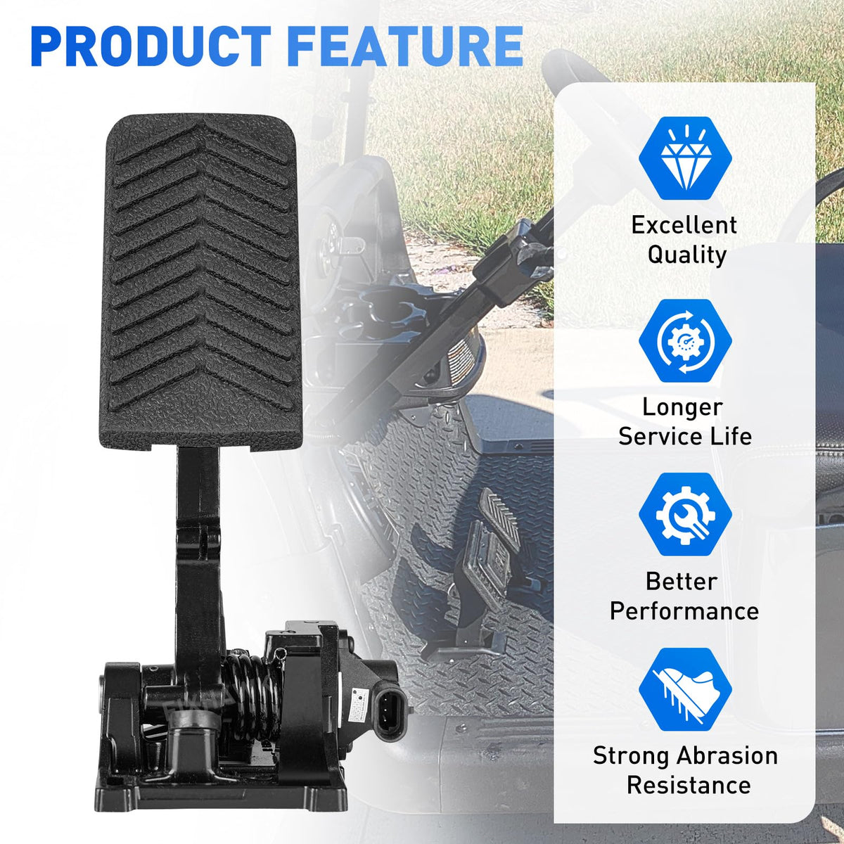 2Five compatible pedal shows precise accelerator feel and reliability
