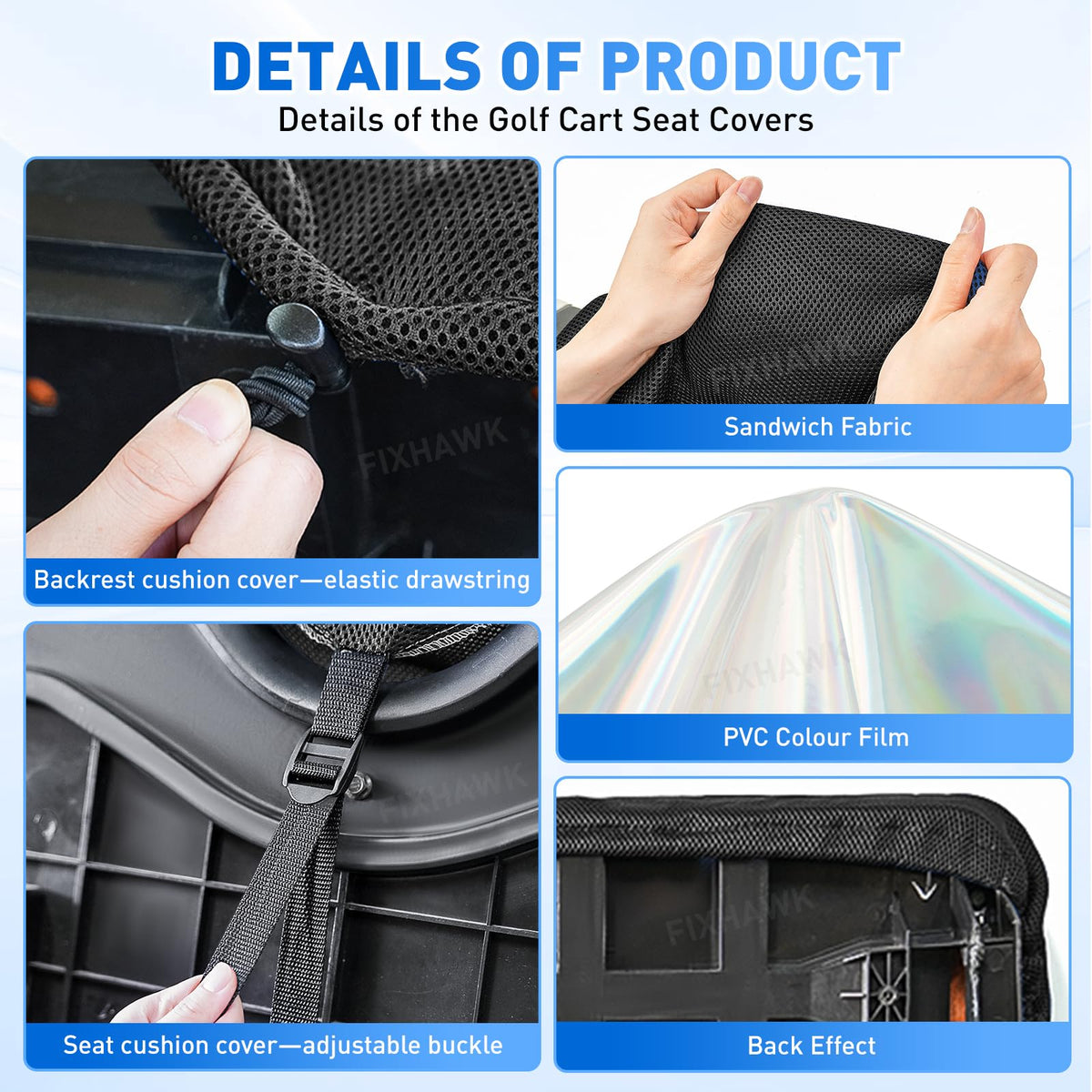 FIXHAWK all-weather comfort sandwich design keeps you cool in summer and warm in winter.
