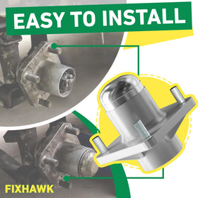 FIXHAWK aluminum hub coating guards against rust.