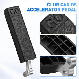 Bracket and bushing assembly reduces pedal play for precise control