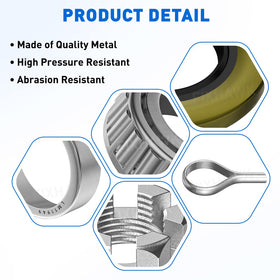 FIXHAWK hub oil seal protects axle and bearings from leaks.