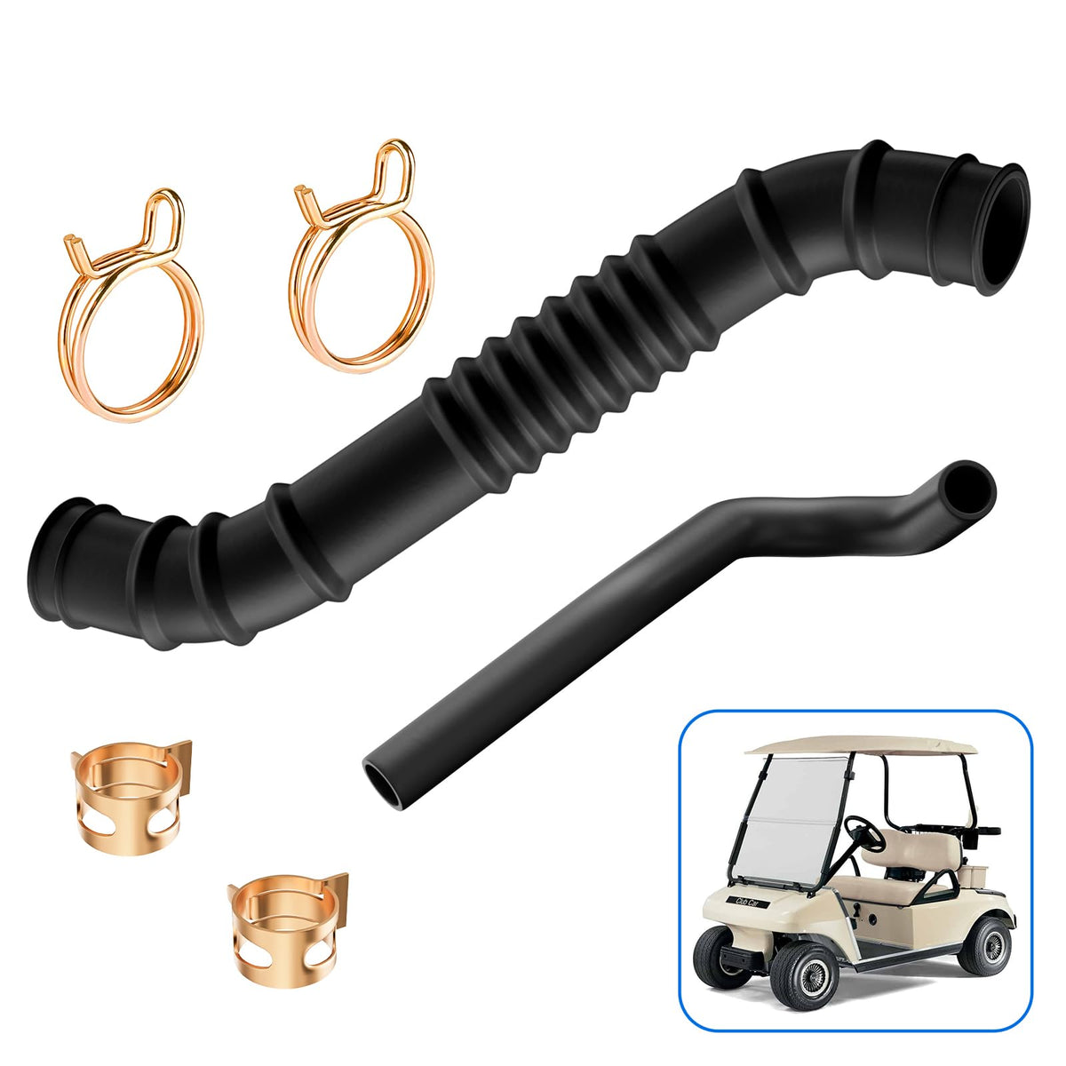 FIXHAWK Club Car DS air intake hose visible, supporting reliable starting.
