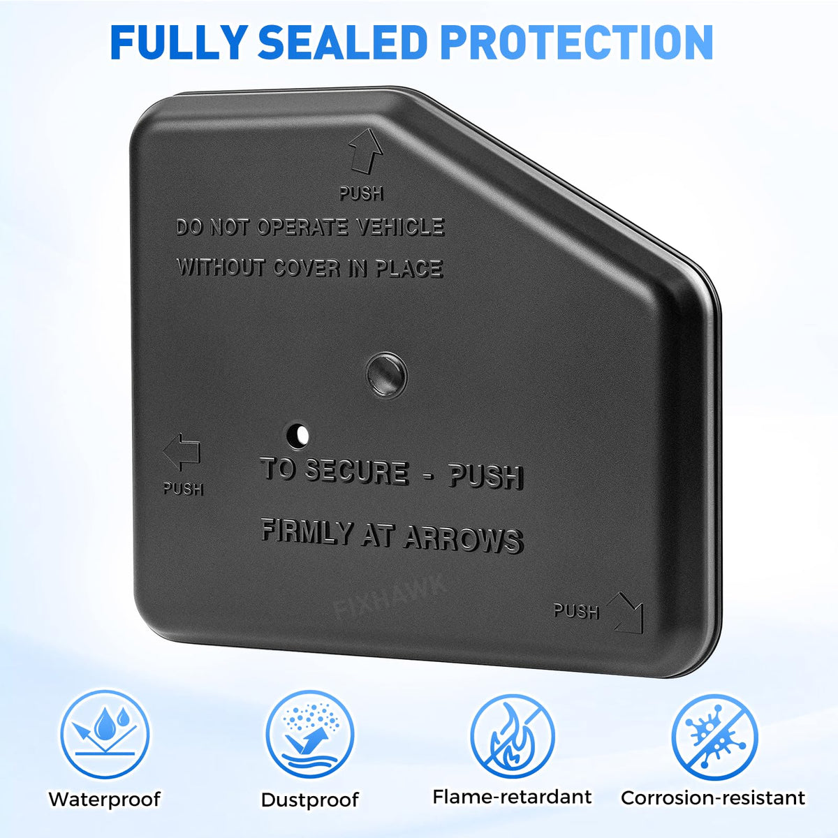 FIXHAWK Club Car DS box cover side view confirms compatibility and simple install