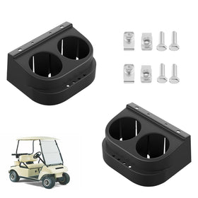 FIXHAWK Club Car DS cup holder kit front view showing sturdy support for drinks
