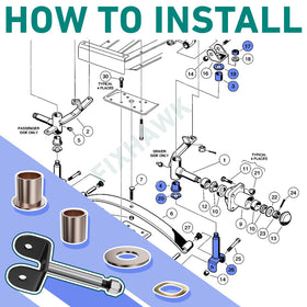 FIXHAWK Club Car DS installation steps guide simplifies repair.