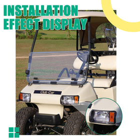 FIXHAWK Club Car DS installation instruction view highlights stock-model compatibility