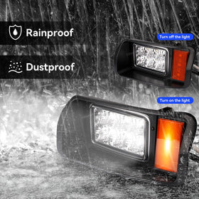 FIXHAWK Club Car DS right LED tail light for strong exterior visibility.