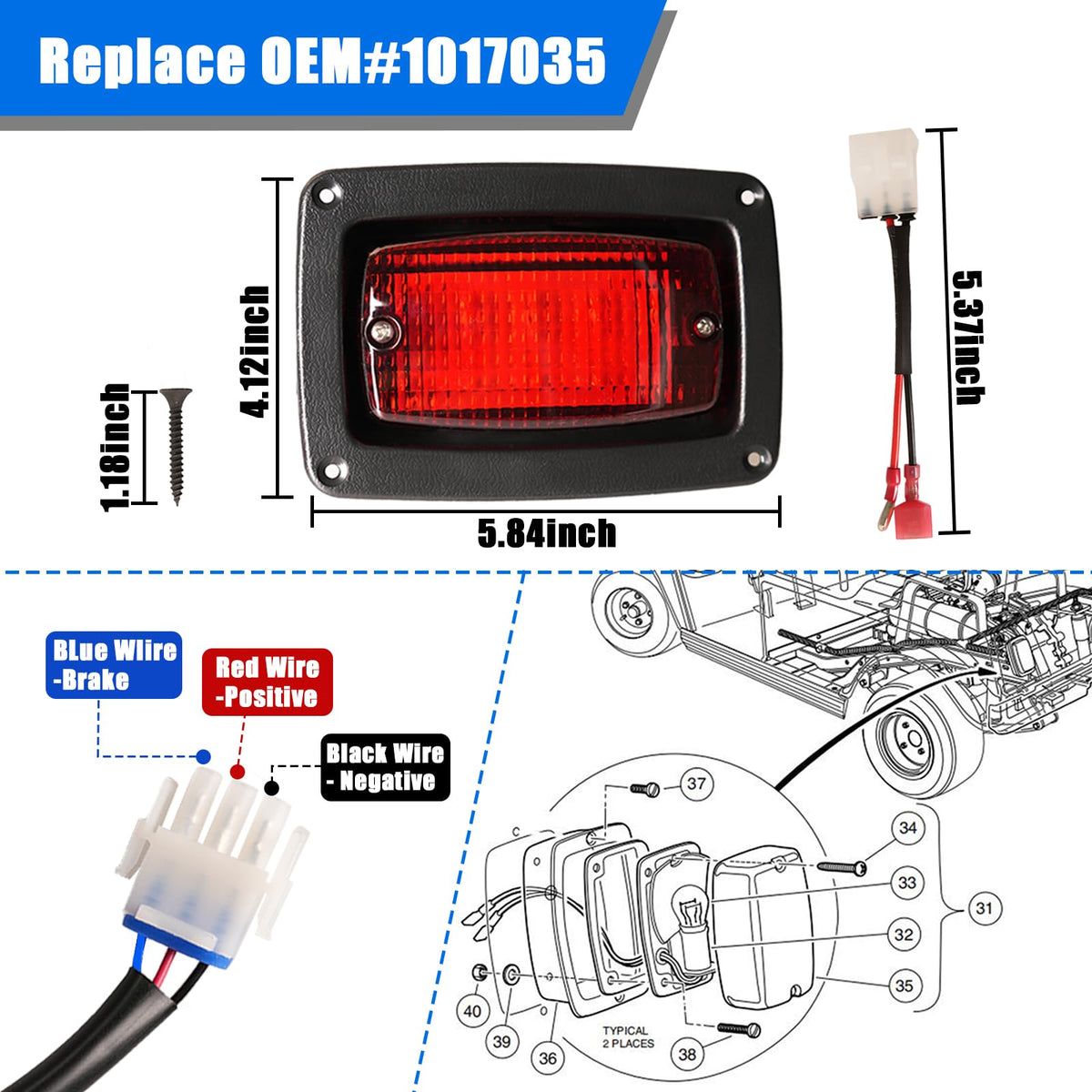 FIXHAWK tail light kit includes left and right lamps for a complete upgrade