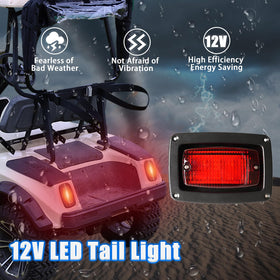 FIXHAWK right Club Car DS tail light improves signaling during turns for 12V carts