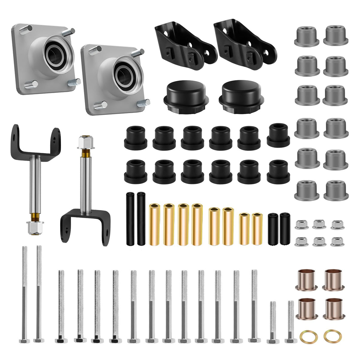 FIXHAWK front end bushing kit for Club Car Precedent, improving fit and ride quality.