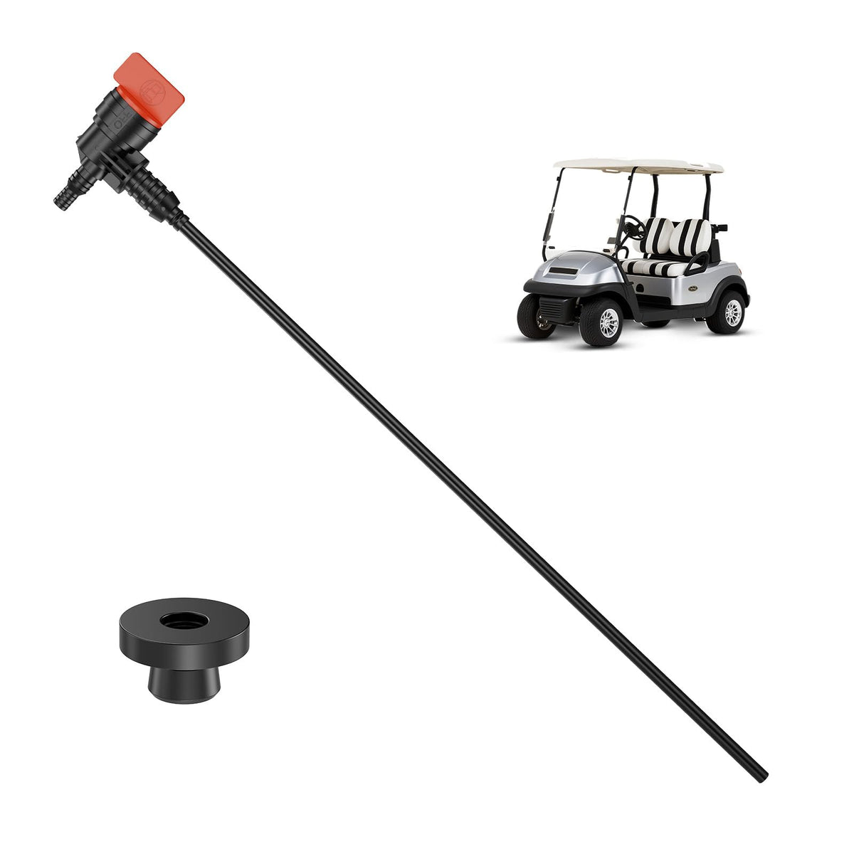 FIXHAWK club car fuel pickup tube showing durable nylon design for steady supply