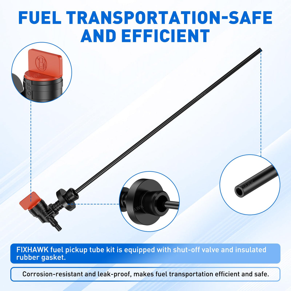 FIXHAWK club car fuel tank pickup bushing detail highlighting airtight seal and leak prevention