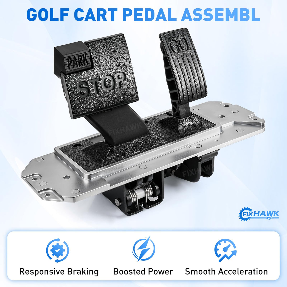 FIXHAWK Onward pedal assembly provides reliable braking and responsive throttle