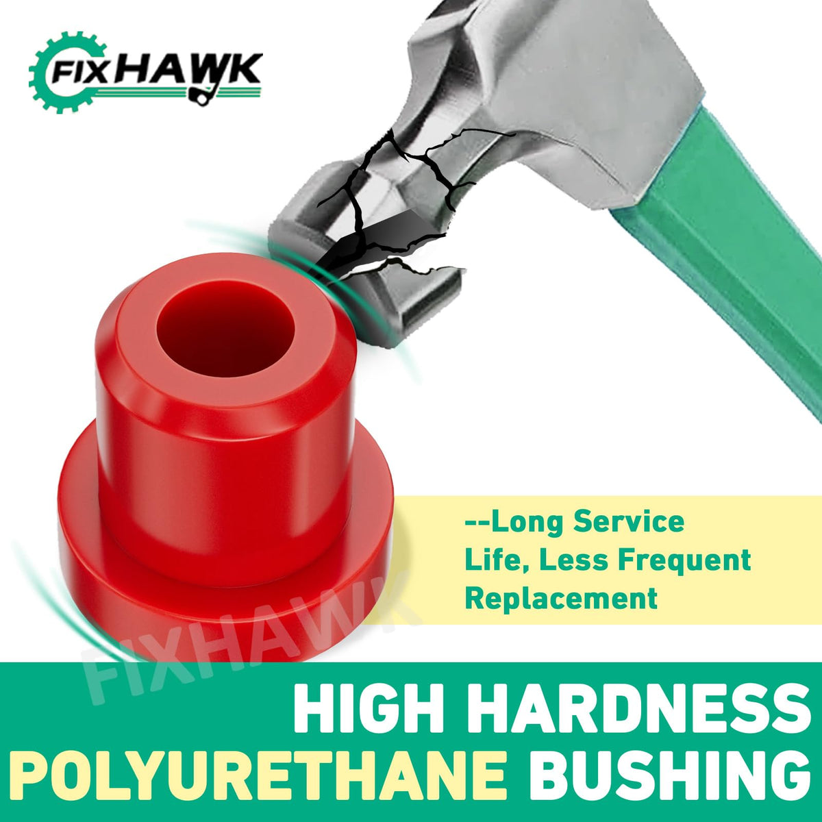 FIXHAWK Club Car Precedent upper A-arm bushing enhances suspension response
