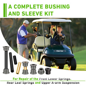 FIXHAWK Club Car Precedent front lower bushings with sleeves reduce wear