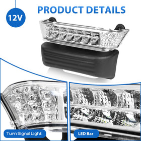 Night-use scenario: FIXHAWK headlight kit enhances visibility on Club Car Precedent.