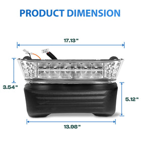 FIXHAWK headlight kit components ready for installation on Club Car Precedent.