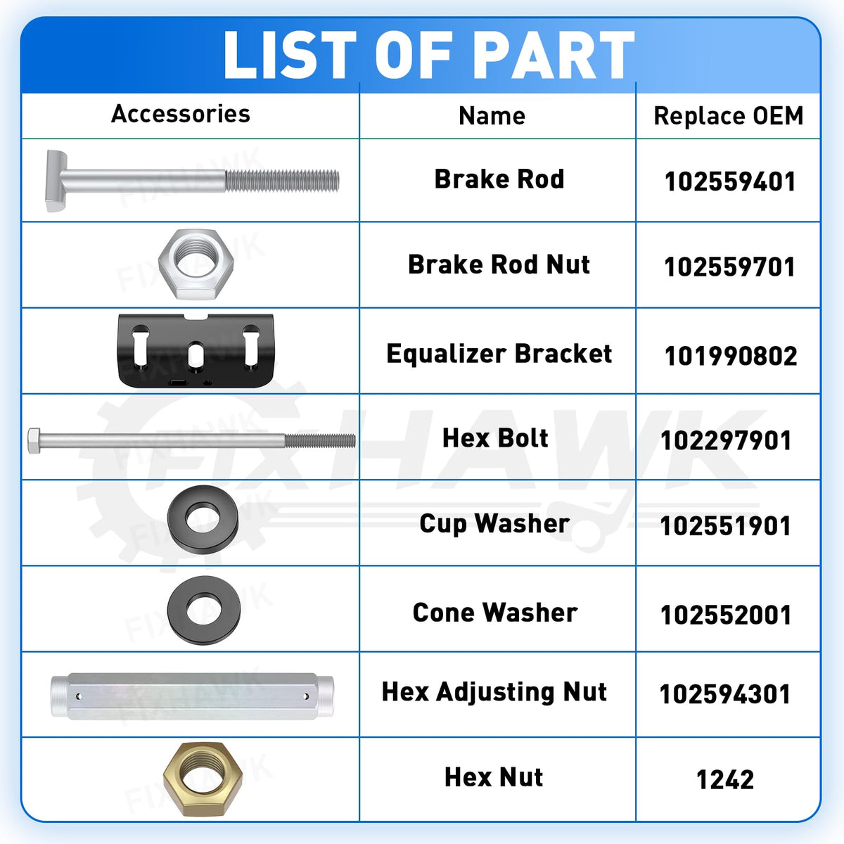 FIXHAWK compatible kit for Club Car Precedent Onward Tempo enhances upgrade ease
