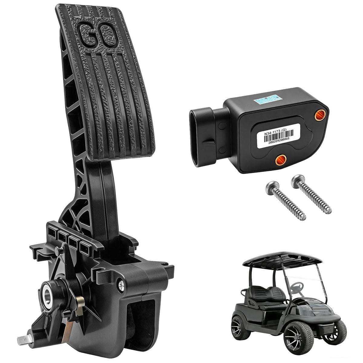 FIXHAWK Club Car accelerator pedal assembly improves throttle response.