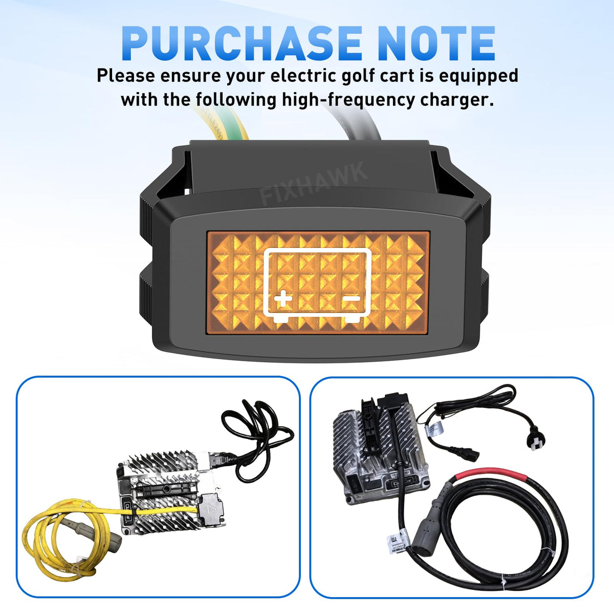 FIXHAWK 48V warning light compact design enables easy plug-and-play installation