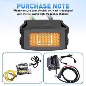FIXHAWK 48V warning light compact design enables easy plug-and-play installation