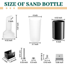 FIXHAWK curved-collar sand bottle design—leak-resistant and weather-ready.