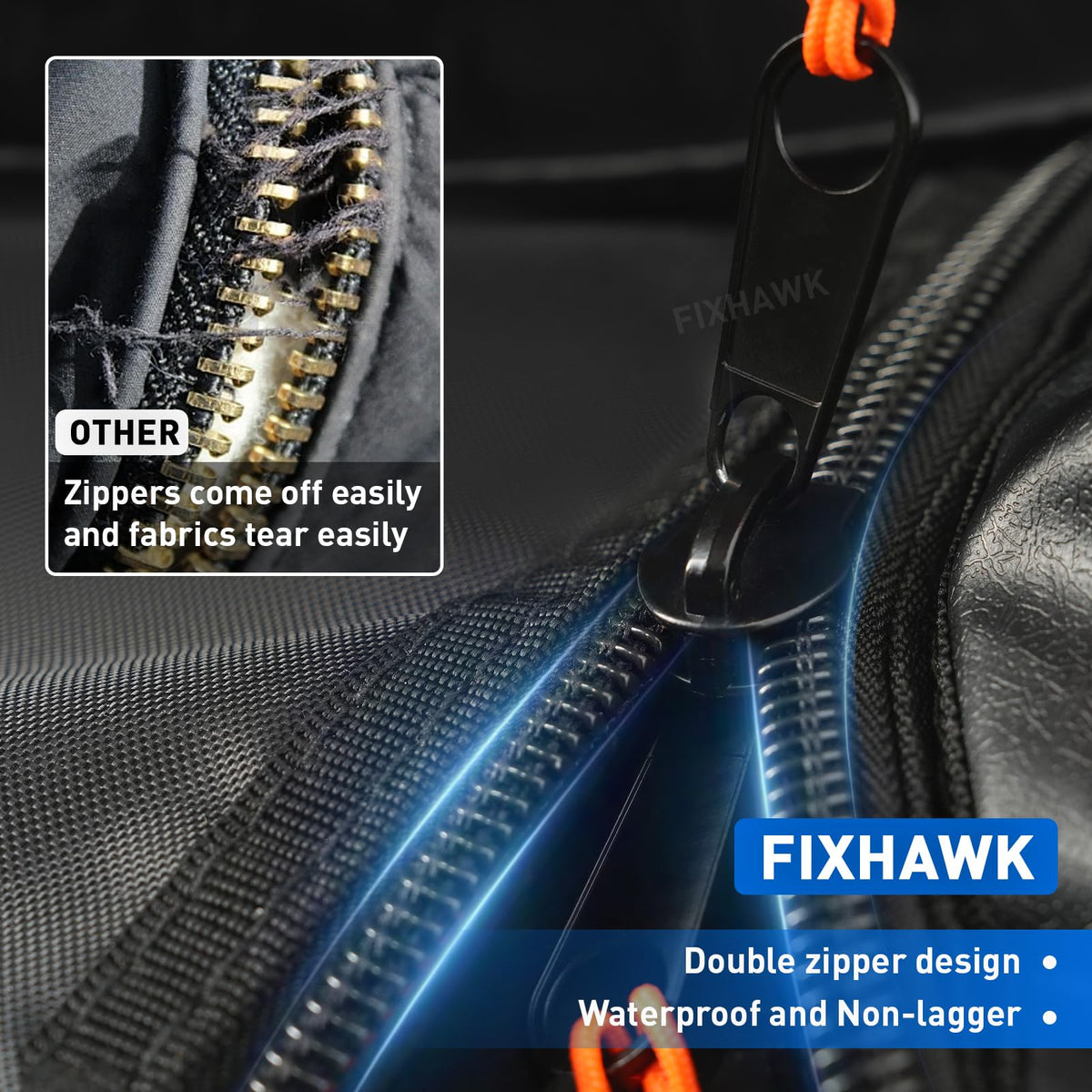 FIXHAWK driving enclosure with side zip doors for flexible ventilation