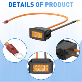 FIXHAWK durable ABS plastic construction withstands golf cart vibrations
