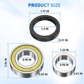FIXHAWK dust and waterproof seals protect bearings from debris