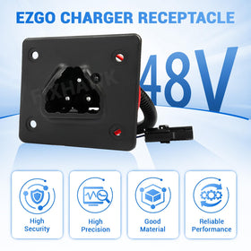 FIXHAWK EZGO 2Five Delta-Q charger port compatible with newer EZGO models.