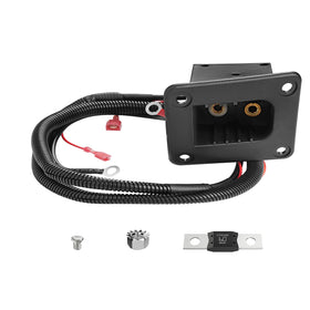 FIXHAWK EZGO 36v charger receptacle close-up highlighting durable build for reliable charging.