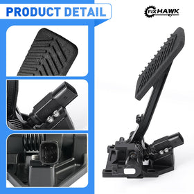 Front view of FIXHAWK pedal assembly emphasizing durable construction