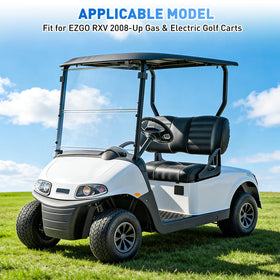 FIXHAWK EZGO RXV steering wheel alignment reference for straight driving.