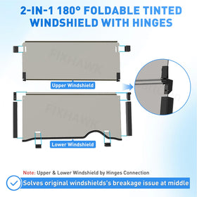FIXHAWK EZGO RXV windshield anti-glare surface reducing interior glare.