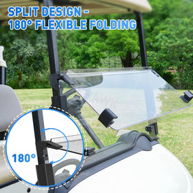FIXHAWK EZGO RXV windshield clips enable fast, drill-free installation.