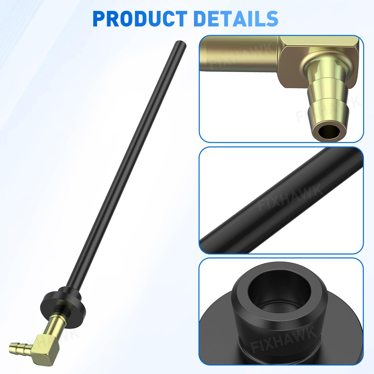 FIXHAWK EZGO siphon tube fitment ensures precise alignment on EZGO models.