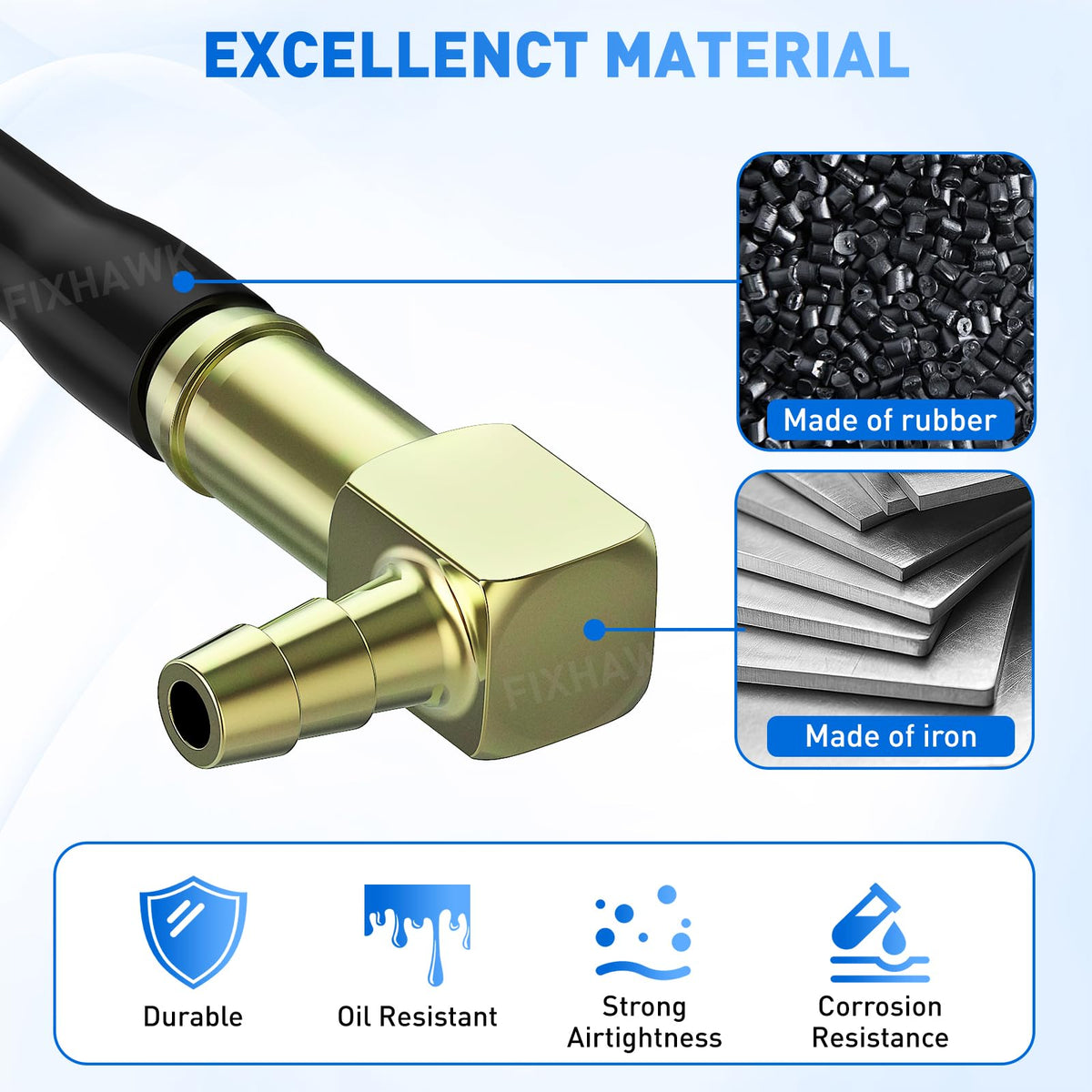FIXHAWK EZGO siphon tube grommet provides a secure seal for leak-free operation.