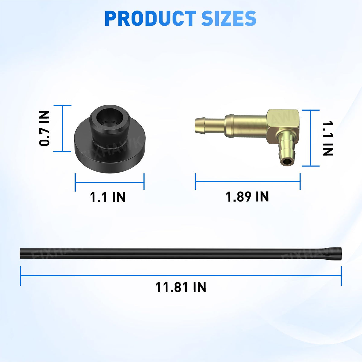 FIXHAWK EZGO siphon tube durability highlights premium materials for long service life.
