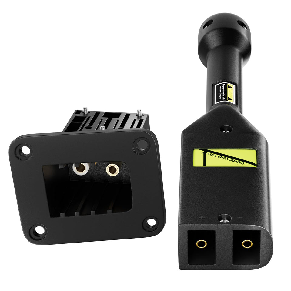 FIXHAWK EZGO TXT powerwise receptacle close-up shows reliable charging compatibility.