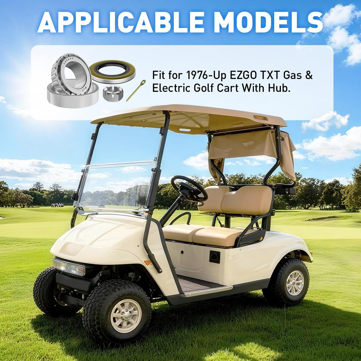 FIXHAWK EZGO TXT front axle assembly kit for EZGO TXT upgrades