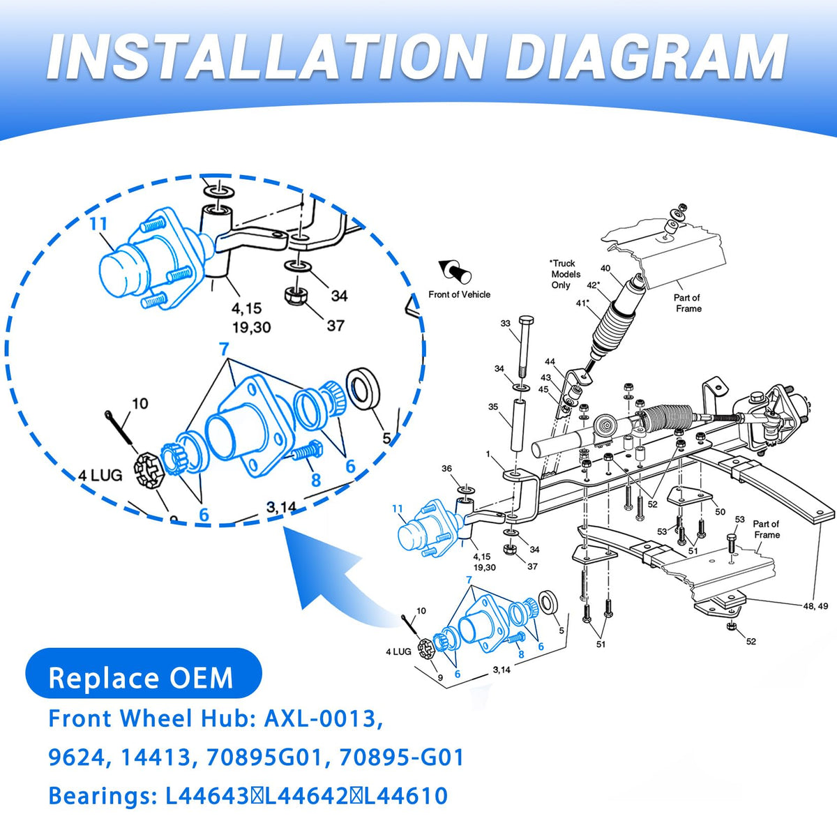 FIXHAWK bearing seals set shields from moisture and dirt