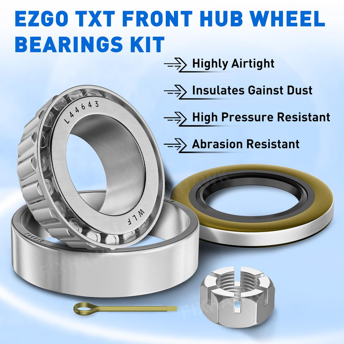 FIXHAWK EZGO TXT wheel bearing cones improve smooth rotation