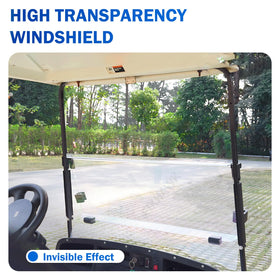 FIXHAWK EZGO windshield 4mm PC material for durability and UV resistance