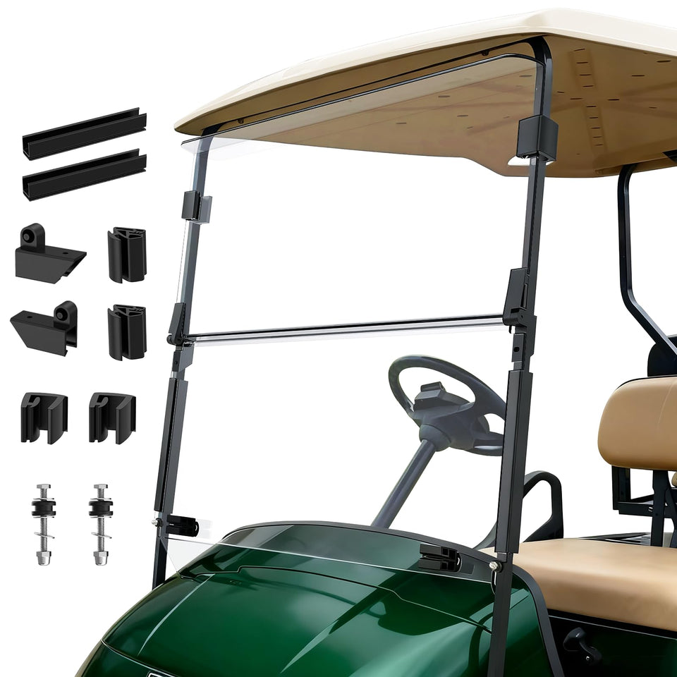 FIXHAWK EZGO windshield foldable front view protecting from wind and debris
