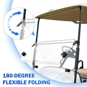 FIXHAWK EZGO windshield shields against wind, dust, and rain during rides